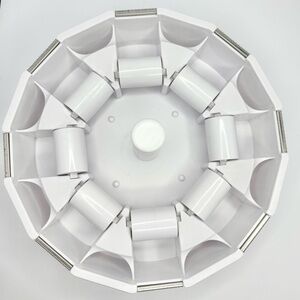 We R Memory Keepers Washi Tape Dispenser, Weighted Rotating Organizer, [White]